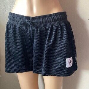 Nike CZ9435-010 Women Size Medium Sportswear Heritage Mesh Short Loose Fit Black